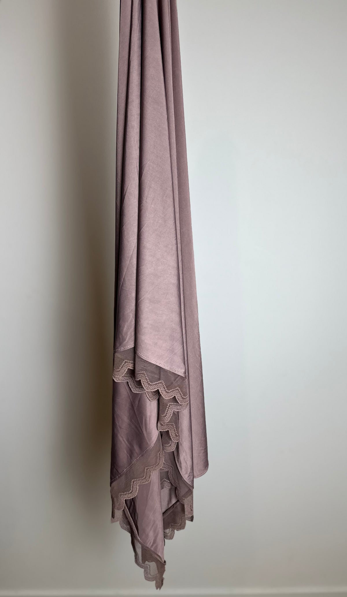 Jersey Liquid dentelle vieux rose