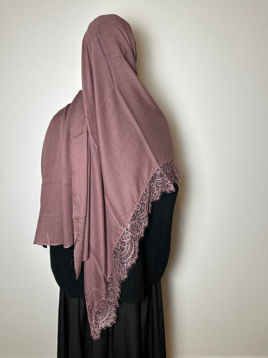 Hijab modal dentelle