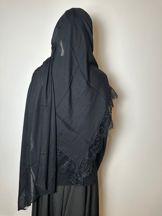 Hijab modal dentelle