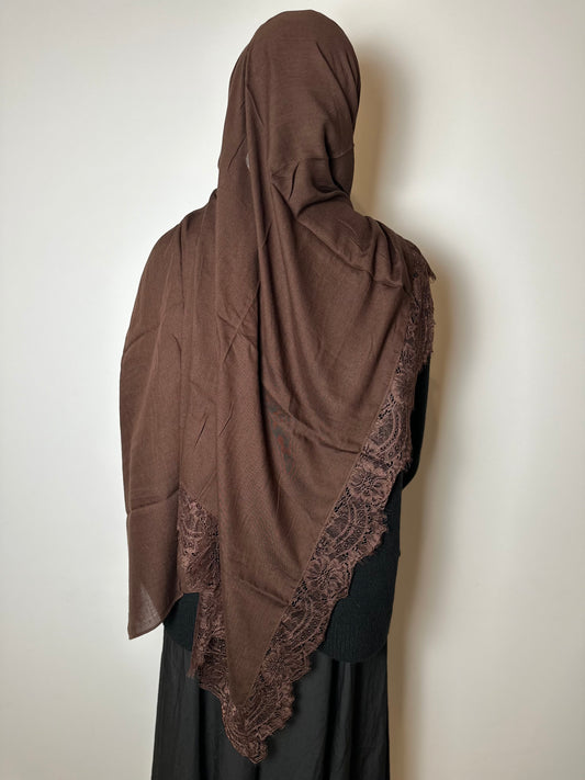 Hijab modal dentelle