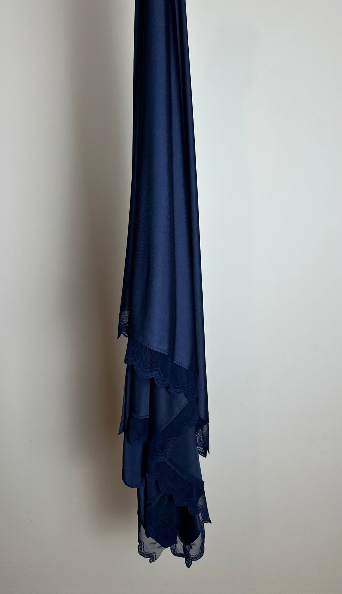 Jersey Liquid dentelle bleu nuit