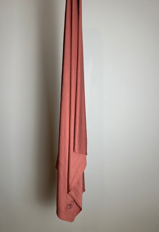 Hijab Bamboo rose saumon